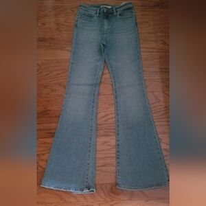 Levi's high rise flare jeans